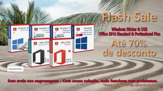 20-70% de desconto em adesivos de servidor e Windows