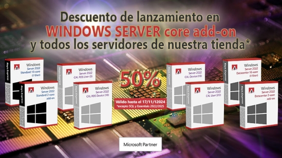 Amplíe la capacidad del servidor ahora y ahorre un 50% – Oferta hasta el 17 de noviembre