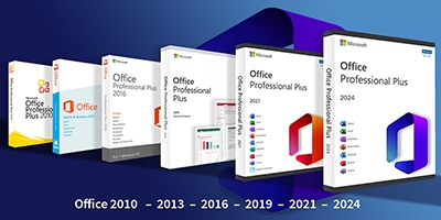 Compare Office versions from 2010 to 2024 without a subscription and find out which one best suits your system and budget. 