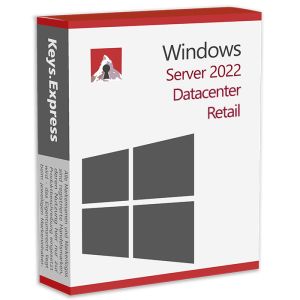 Microsoft Server 2022 Datacenter 22-core Retail Key (2 User)