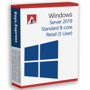 Server 2019 Standard 8-core Retail Key (5 User)