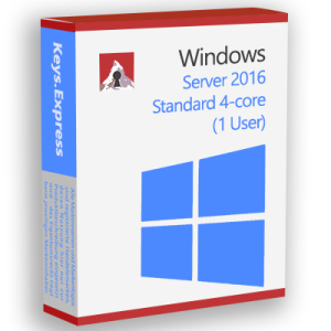 Server 2016 Standard 4-core Key (1 User)