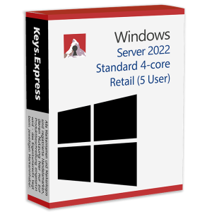 Server 2022 Standard 4-core Retail Key (5 User)