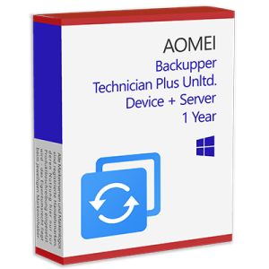 AOMEI Backupper Technician Plus unlimited D + Server/1Y