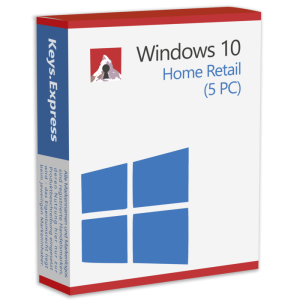 Windows 10 Home Retail (5 PC) Key